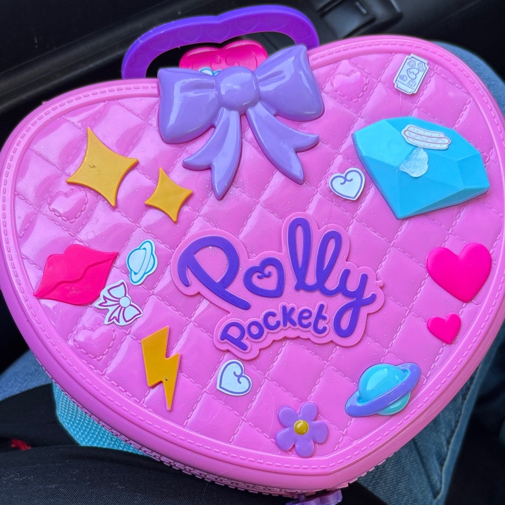 Polly Pocket Heart-Shaped Pink Case